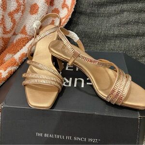 Naturalizer Rose Gold Strappy Sandals